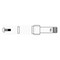 T & S Brass & Bronze Works Spindle Hot for Old Style B-1100 Series Chrome 000800-25 - alternate 1