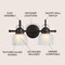 Jonathan Y Virginia 17.25" 2-Light Metal/Glass LED Vanity Light, Oil Rubbed Bronze JYL7408C - alternate 2