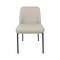 Manhattan Comfort Loft Metal Vegan Leather Side Chair in Stone Gray - Set of 2 DC1533-1 - alternate 2