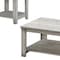 Homeroots Set Of Three 42" Gray Rectangular Coffee Table With Three Shelves, 3PK 489974 - alternate 2