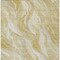 Homeroots 3' X 5' Gold Beige And Ivory Abstract Washable Indoor Outdoor Area Rug 582986 - alternate 3