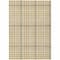 Homeroots 3' X 5' Gold Gray And Beige Plaid Washable Indoor Outdoor Area Rug 601476 - alternate 2