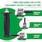 Wrightmaster 9A Corded 7 in. Angle Grinder with Spindle Lock, Back Switch Handle, Carbon Brush Cover ZR-AG-180A - alternate 3