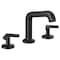 Brizo Kintsu Widespread Lavatory Faucet with Angled Spout, Less Handles Matte Black 65307LF-BLLHP - alternate 2