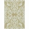 Homeroots 5' X 8' Sage And Ivory Damask Washable Indoor Outdoor Area Rug 614396 - alternate 2