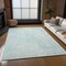 Homeroots 10' X 14' Aqua And Ivory Geometric Washable Indoor Outdoor Area Rug 577546 - alternate 4