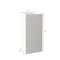 Leisuremod Terra Tall Square Fiberstone & MgO Clay Planter, Weather-Resistant, Indoor/Outdoor, No Assembly TP20DW - alternate 2