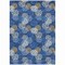 Homeroots 8' X 10' Navy Blue Brown And Ivory Polka Dot Washable Indoor Outdoor Area Rug 594265 - alternate 3