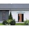 Vdomdoors Front Exterior Prehung Steel Door Ronex1077 Teak Sidelight Exterior Window Sidelite Entry Metal RONEX1077EXD-OAK-W36+14 X H80-RH-I - alternate 2