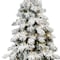 Homeroots 7' Pre Lit Full Flocked Pine Christmas Tree 713068 - alternate 1