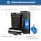 Commercial Zone Products Avante Series 30 Gallon Narrow Black Recycling Container w/ Canopy 7873N304A - alternate 2