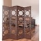 Homeroots 84" Brown Solid Wood Folding Four Panel Screen Room Divider 342747 - alternate 3
