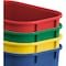 Acrimet Wastebasket Bin, 6.75 Gallon/ 27 Quart/ 24 Liter (Plastic) (Green and Blue), 2PK 574 - alternate 3
