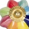 Homeroots 1.5" X 1.5" X 1.5" Green Blue Red And Yellow Knobs, 12PK 321679 - alternate 4
