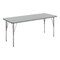 Flash Furniture Wren 60 in x 24 in Adjustable Height Activity Table, Thermal Laminate Top, Short Legs, Gray XU-A2460-REC-GRY-T-P-GG - alternate 1