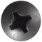 Auveco Phillips Pan Head Tapping Screw #14 x 1in - Black, 100PK 24135 - alternate 2