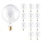 Bulbrite Incandescent Dimmable 25W Globe G40 Bulbs, Clear Glass, Medium E26 Screw Base, 2700K, 12PK 861011 - alternate 1
