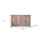 Homeroots 72" Sand Solid and Manufactured Wood Distressed Credenza 527097 - alternate 2