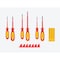 Tekton 6pc Phillips, Slotted, Square Insulated Screwdriver Set w/Red Mod Organizers (#1-2, 5.5-6.5mm, #1-2) DVZ90105 - alternate 2