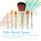 Princeton Select Artiste Mop Brush, Natural, Black Short Handle Mixed Media, Size 1 inch, 2PK P3750BM100 - alternate 2