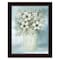 Homeroots White Blooms Black Framed Print Wall Art 530119 - alternate 2