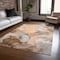 Homeroots 8' X 10' Orange Abstract Washable Non Skid Indoor Outdoor Area Rug 559520 - alternate 2