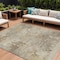 Homeroots 8' X 10' Tan And Beige Abstract Washable Indoor Outdoor Area Rug 630894 - alternate 1