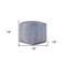 Homeroots 18" Blue Chenille Cube Pouf Ottoman 534106 - alternate 4