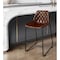Homeroots 27" Brown and Black Leather and Iron Counter Height Bar Chair 527554 - alternate 1