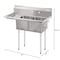 Koolmore 2 Compartment Stainless Steel  Commercial Kitchen Prep & Utility Sink with Drainboard SB141611-12L3 - alternate 2
