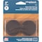 Shepherd Hardware Protective Pad, Felt, Brown, 2 in Dia 9867 - alternate 2