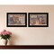 Homeroots Set Of Two God Bless or Sweet Land 2 Black Framed Print Wall Art, 2PK 406000 - alternate 2