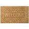 Gardenised Heavy Duty Coco Coir Doormat with Non Slip PVC Baking Embossed Design, Cozy Welcome QI004882 - alternate 1