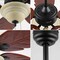 Jonathan Y Poinciana 52" 3-Light Coastal Bohemian Iron/Wood Palm Leaf LED Ceiling Fan w/ Pull Chain, Dark Brown JYL9720B - alternate 2
