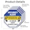 Signmission Security Alert Trespasser Will Be P, 10 inch X 10 inch, Aluminum Metal Signs, 5PK OC-A-5Pack-10-186 - alternate 2