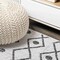 Jonathan Y Nokat Tribal Bohemian Ivory/Black 2 ft. x 8 ft. Indoor/Outdoor Runner Rug SMB131D-28 - alternate 4