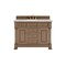 James Martin Vanities Brookfield 48 in. Single Vanity, Pecan w/3 CM Eternal Jasmine Pearl Silestone Top 547-V48-PCN-3EJP - alternate 1