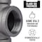 B & K STZ Industries 2 in. FIP each X 2 in. D FIP Black Malleable Iron Union 310UU-2 - alternate 2