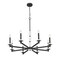 Z-Lite Kaden 8-Light Chandelier, 36.5 in W, Matte Black 3045-8MB - alternate 2