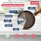 Bakken- Swiss Kitchen Cookware Set, Nonstick Granite Coating, Pots and Pans with Handles and Tempered Glass Lids BKCWSTK15BRWN - alternate 2