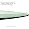 Fab Glass And Mirror 28in. Clear Round Glass Table Top, 1/2in. Thickness Tempered Beveled Edge Polished 28RT12THBEAN - alternate 3