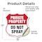 Signmission Private Property Shield Sign Do Not Spra, 12 Inch X 12 Inch, Vinyl Decal SHI-D-12-449 - alternate 2
