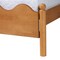 Baxton Studio Malaya Modern Oak Brown Wood Queen Platform Bed with Scalloped Edges 256-14018-ZORO - alternate 2