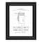 Homeroots Correct Way to Hang Toilet Paper Black Framed Print Bathroom Wall Art 530088 - alternate 1
