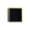 Hansgrohe XtraStoris Individual Wall Niche Matte Black with Design Frame 12"x 12"x 4" in Polished Gold Optic 56098990 - alternate 1