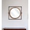 Homeroots 22" Gray Square Steel Framed Accent Mirror 391657 - alternate 1