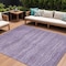 Homeroots 8' X 10' Purple And Lavender Abstract Washable Indoor Outdoor Area Rug 618289 - alternate 1