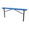 Leisure Craft Bench w/o Back, Ingroud Mount, 8ft., Blue B8XPIG-BLUE - alternate 1