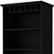 Homeroots 70" Black Wood Bar Cabinet With Two Doors 552297 - alternate 2