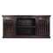 Homeroots 72in Brown Solid Wood Cabinet Enclosed Storage Distressed TV Stand 489545 - alternate 1